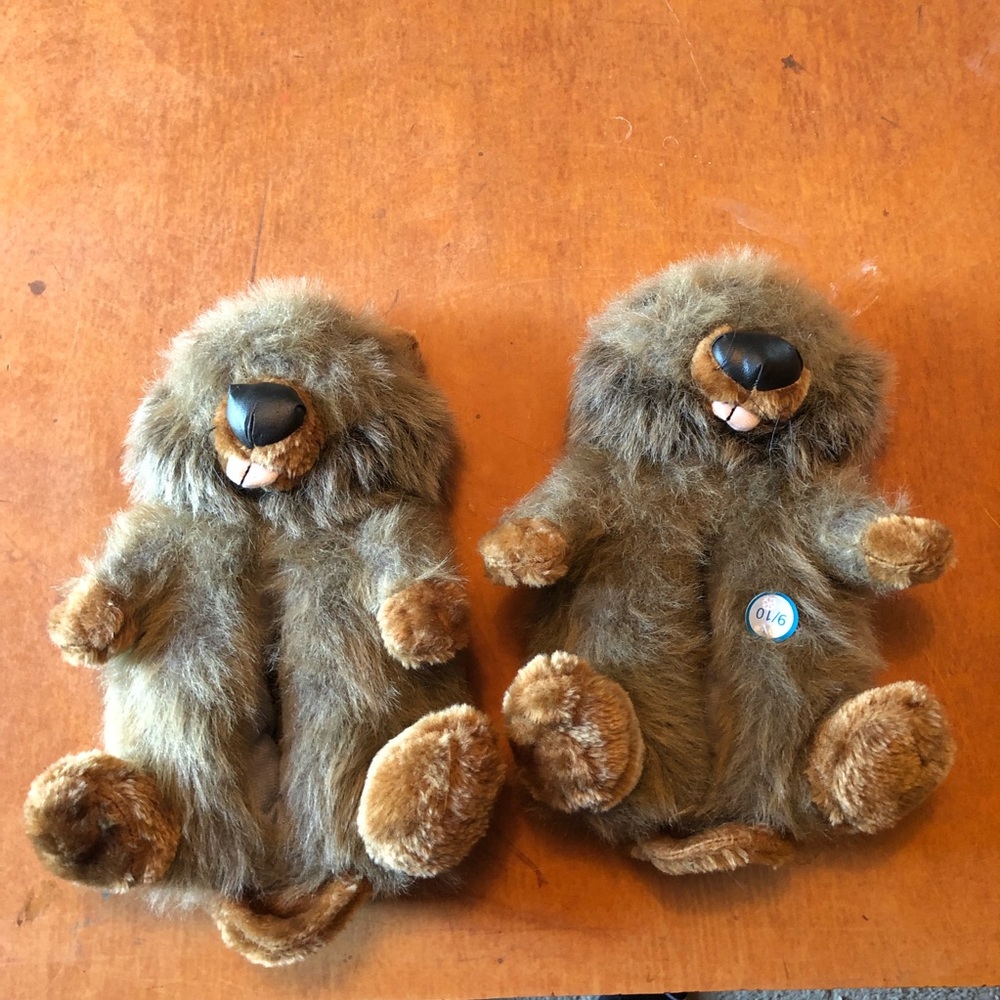 Fuzzy Beaver Slippers